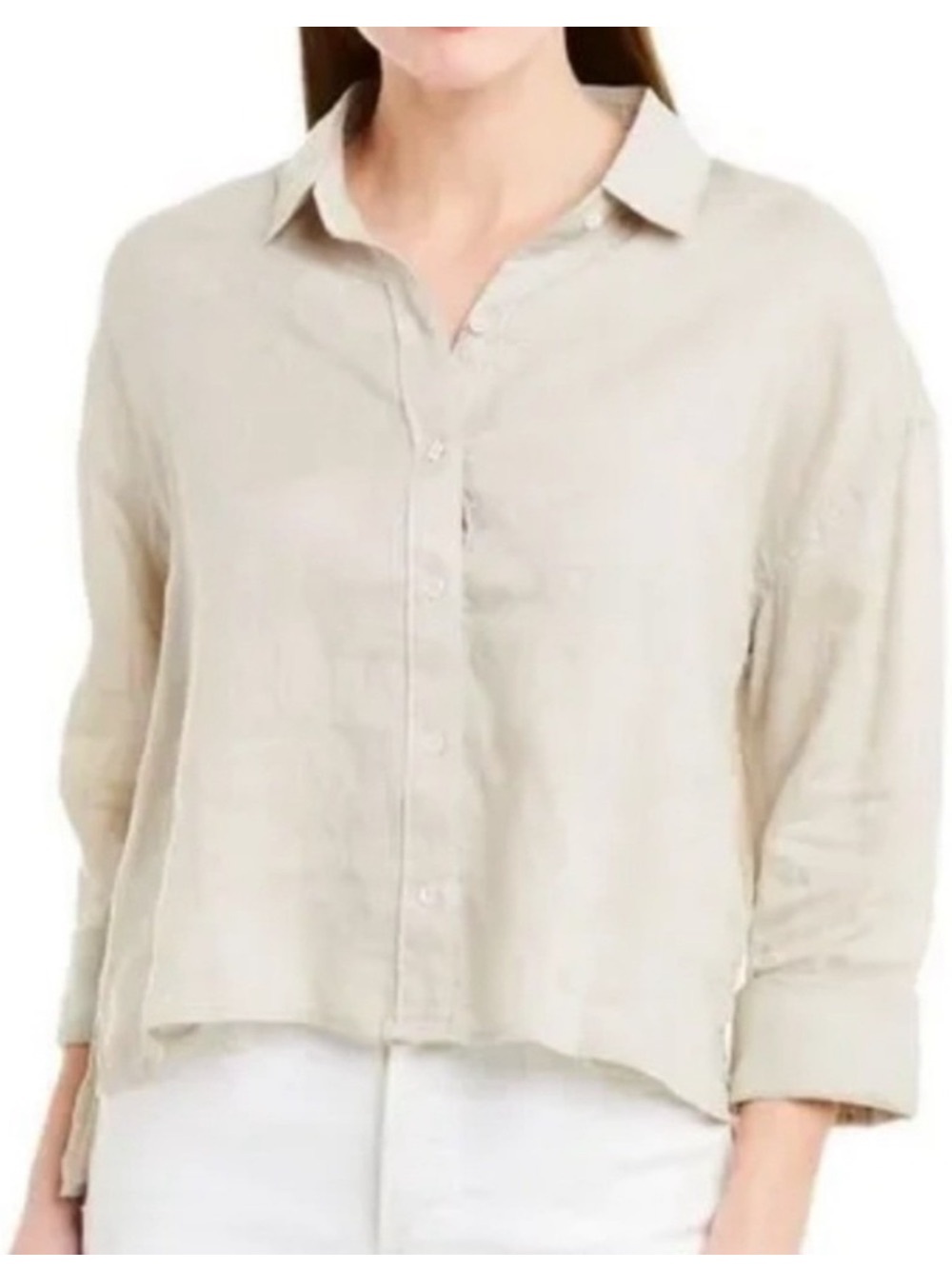 James Perse Boxy Linen Shirt